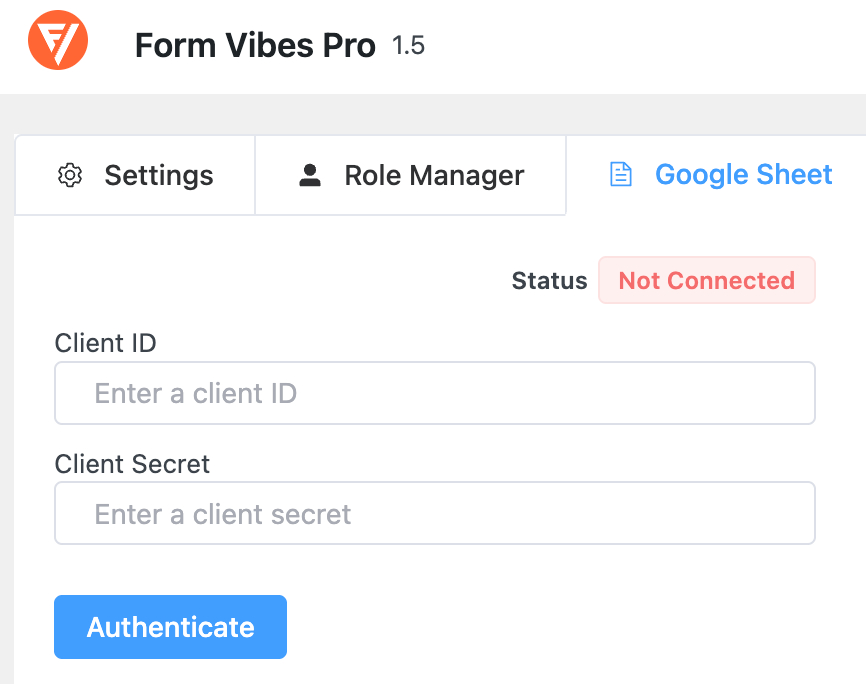 Form Vibes: Connect with Google Sheet
