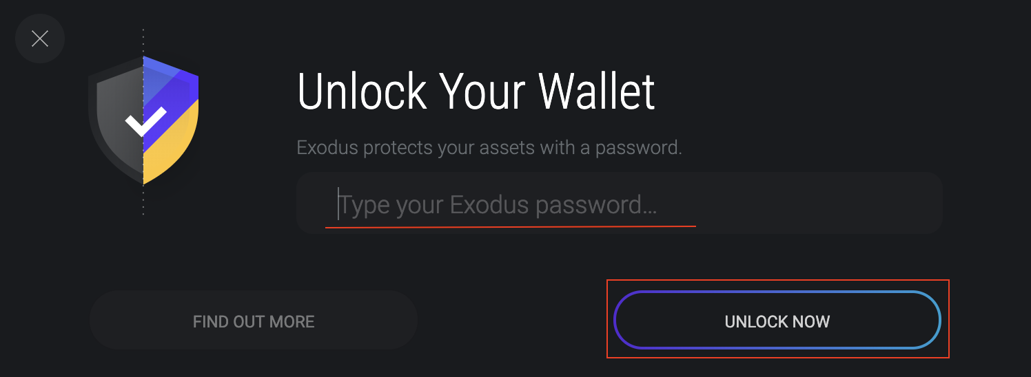 Exodus - Unlock Wallet Exodus - Unlock Wallet