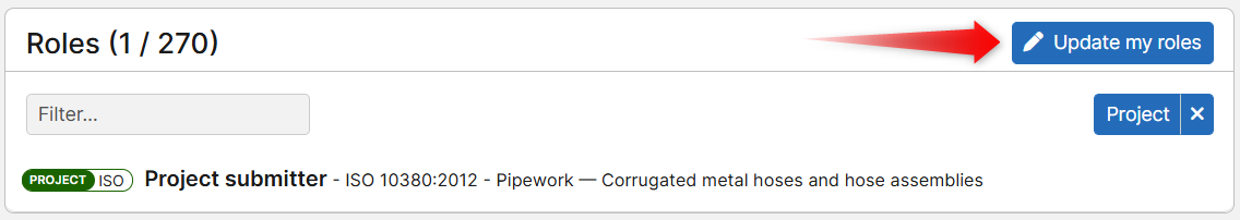 Contact your user administrator to update your roles