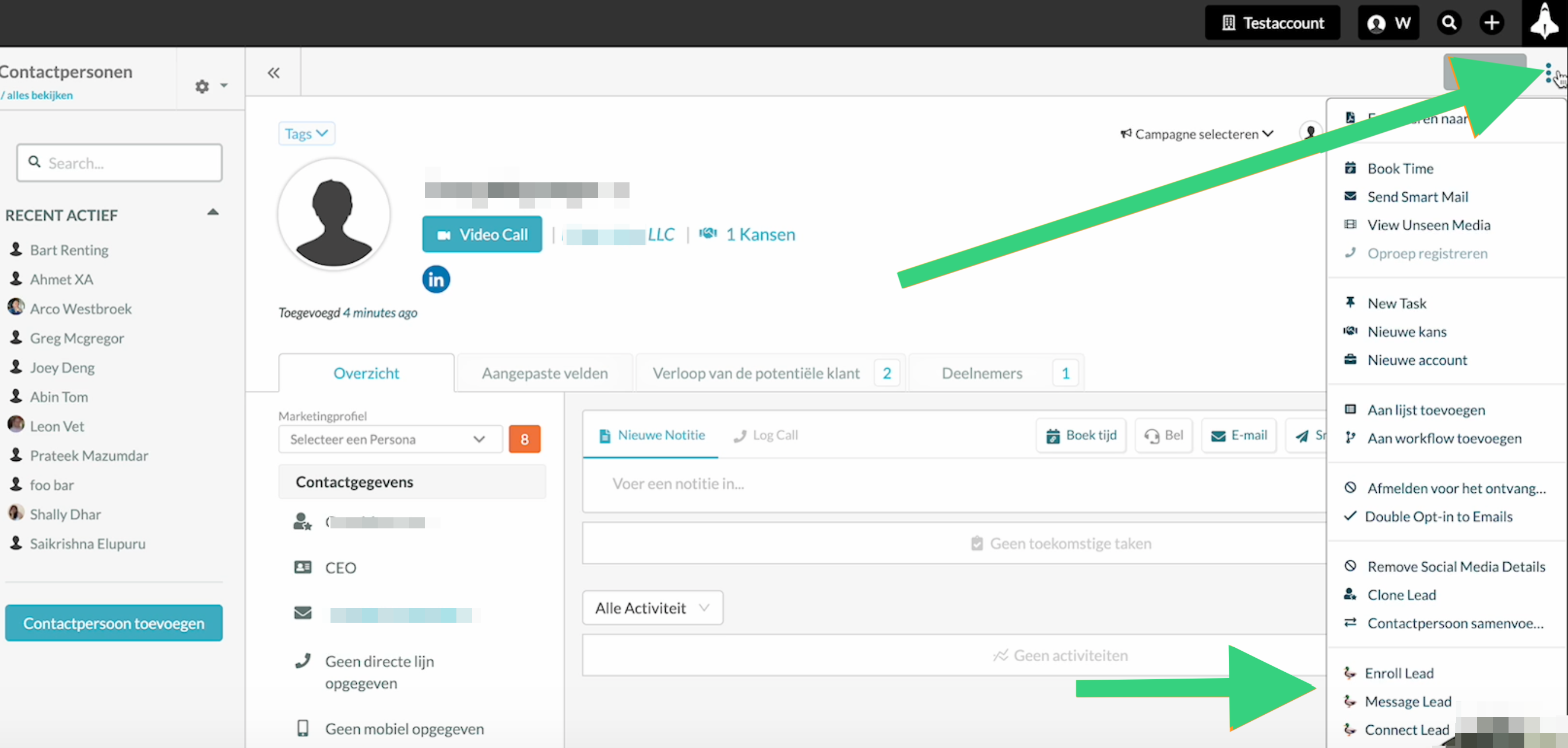 ou can also schedule STACKED actions from your SharpSpring CRM account, such as messaging, enrolling contacts on a drip campaign and sending a connection request