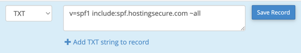 Save Record button