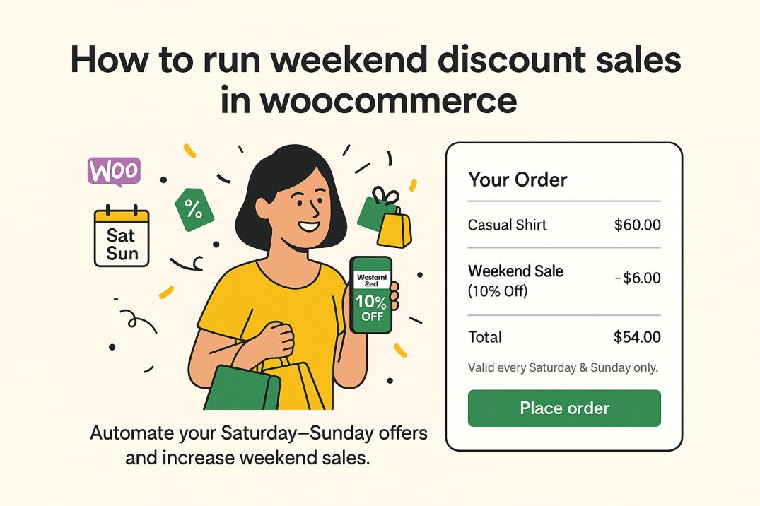 Weekend discount banner