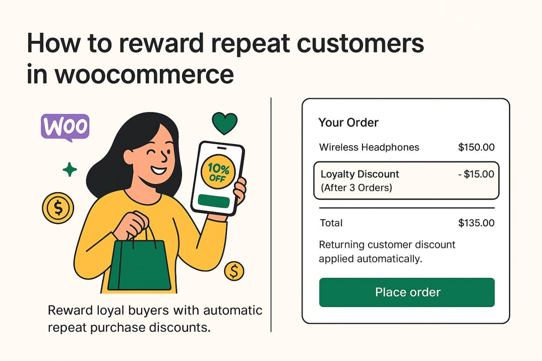 Repeat customer order discount