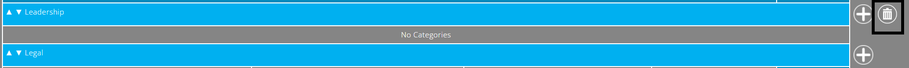ExpensePlus screenshot of category settings screen
