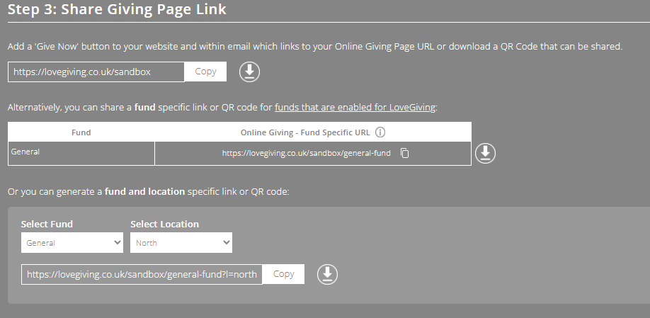 ExpensePlus LoveGiving Settings screen