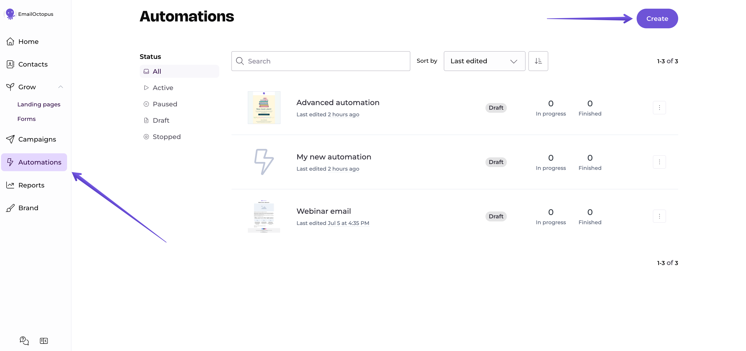 creating a new automation