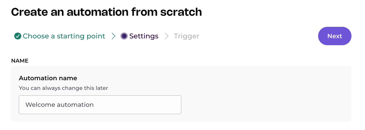automation name