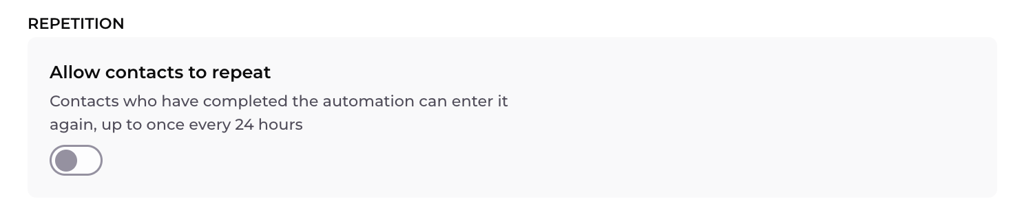 automation repetition
