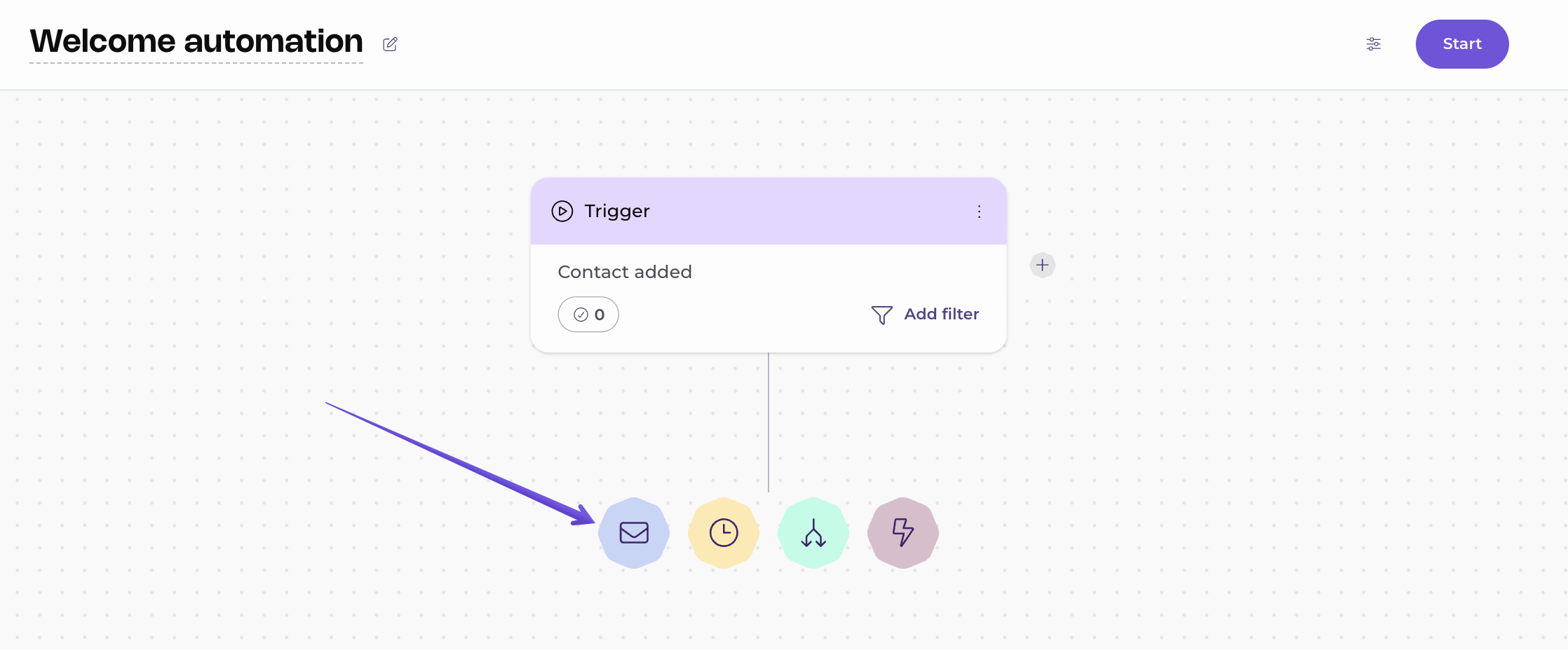adding an email step