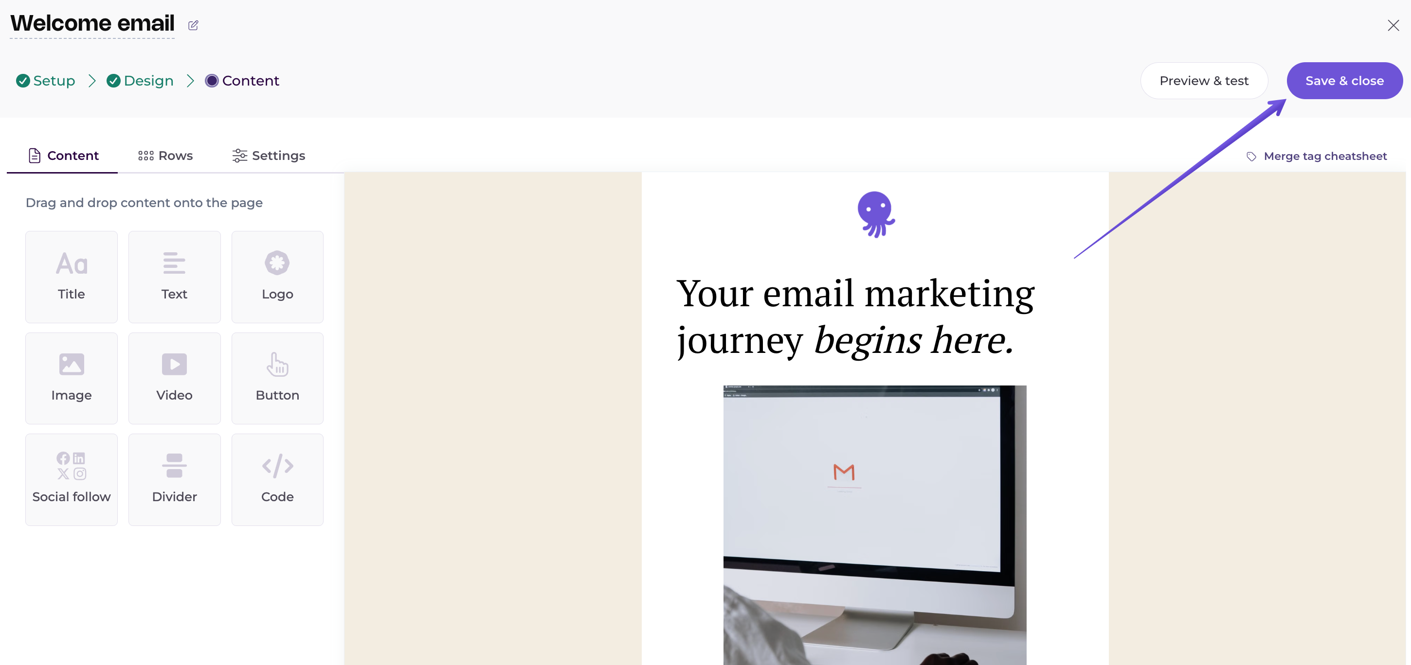 designing an email