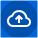 Upload in Progress icon in Glean's header bar. Icon is a cloud outline with an upward facing arrow inside.