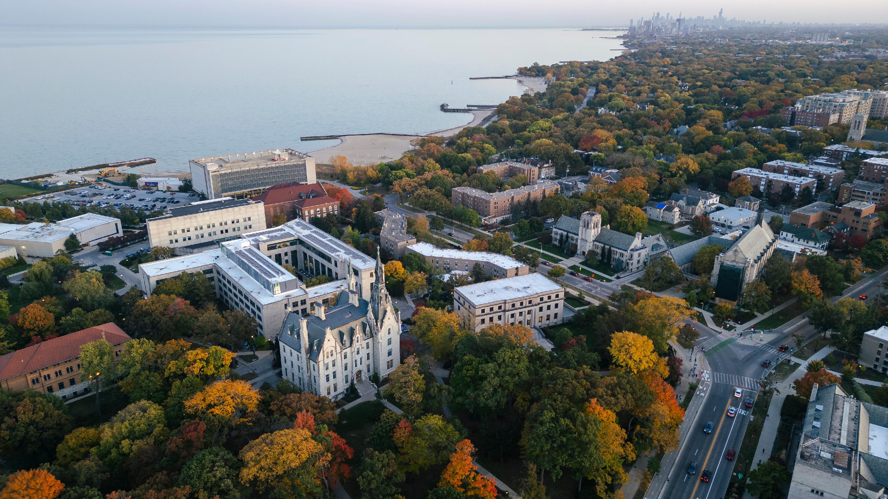 Image of Northwestern in the fall