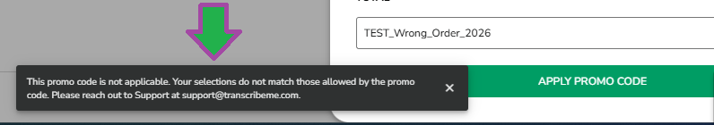 TM Support/HelpScout/Screenshots/2026 Prep Walkthroughs for New Portal/Non Company CP Usage/NP Promo Code error SS 1.png