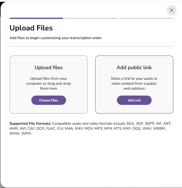 TM Support/HelpScout/Screenshots/2026 Prep Walkthroughs for New Portal/Non Company CP Usage/Customer Portal Home page Upload Button 2.png