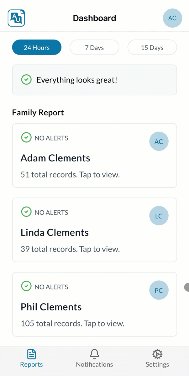 Reports-app-home