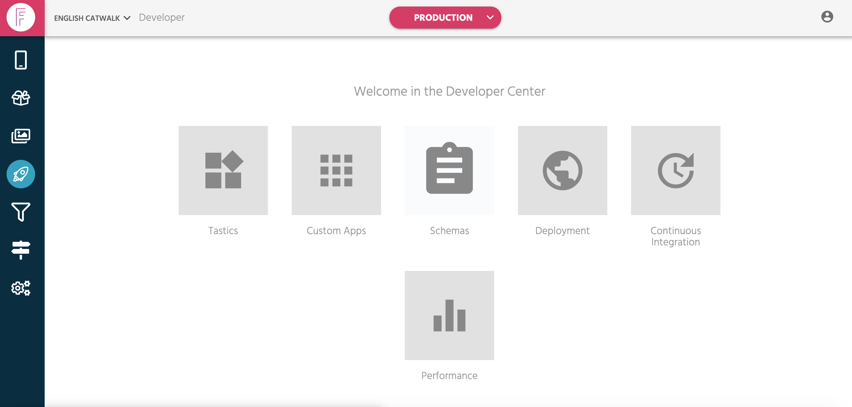 Project Configuration in Developer App
