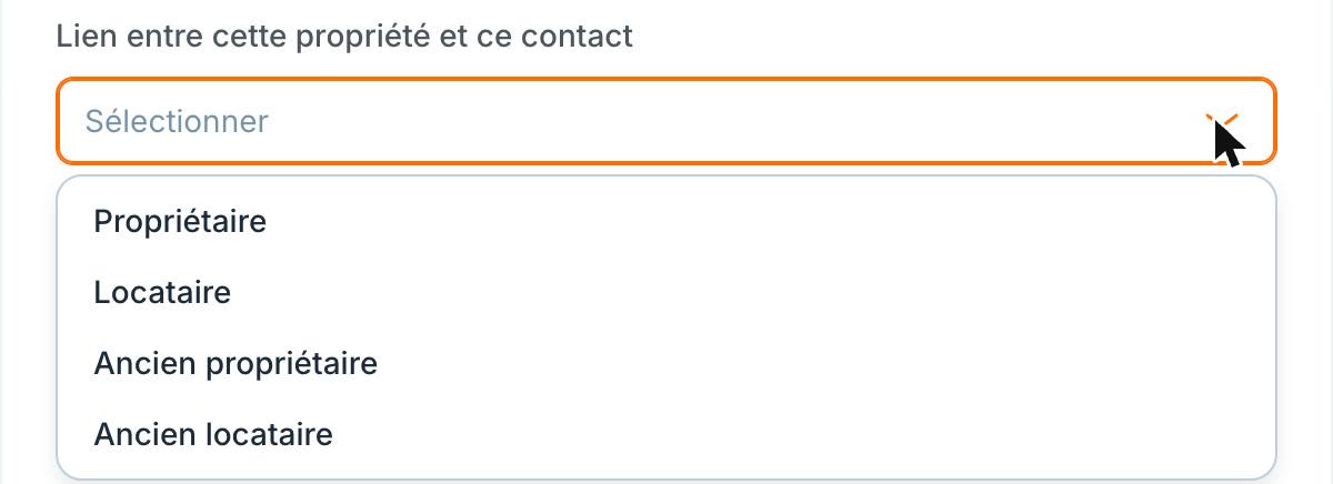 Les quatre liens possibles.