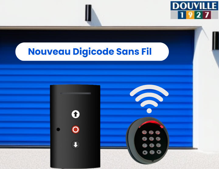 porte de garage enroulable sur mesure avec digicode