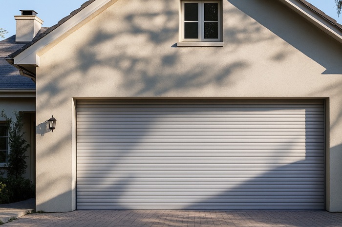 rideau de garage enroulable sur mesure fabriqué par douville 1927