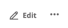 Pencil representing Edit (in text) is accompanied by three-dot link
