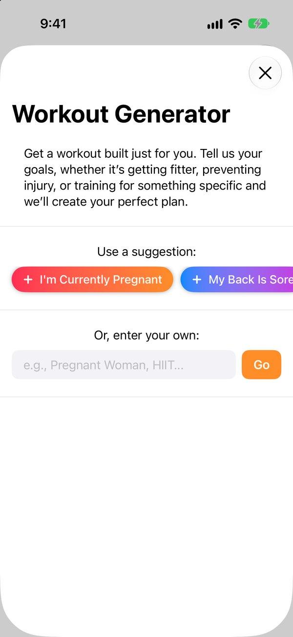 The Workout Generator