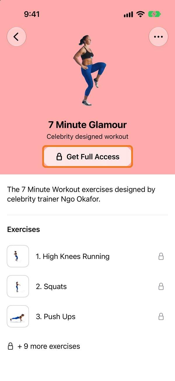 Get Full Access on a locked workout