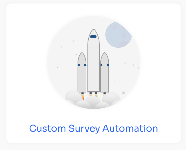 The Custom Survey Automation option shown when creating a new automation