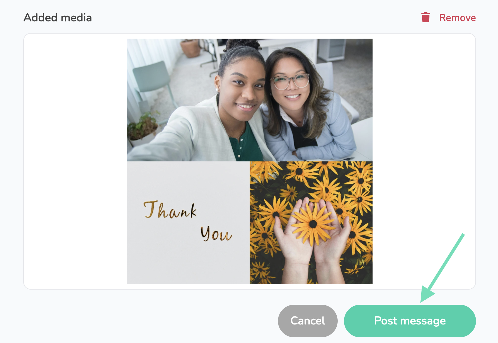 Posting your message