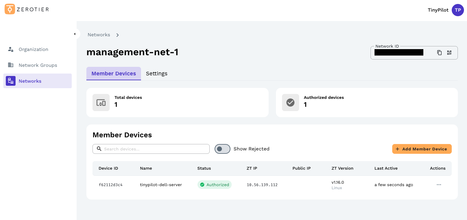 An image showing where to find your Network ID.
