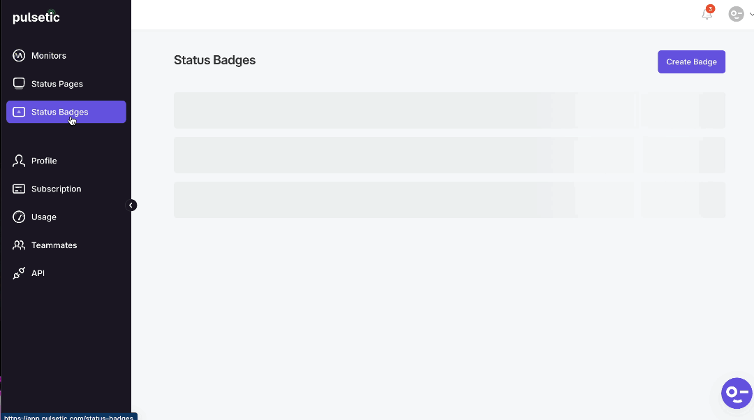 Status Badge