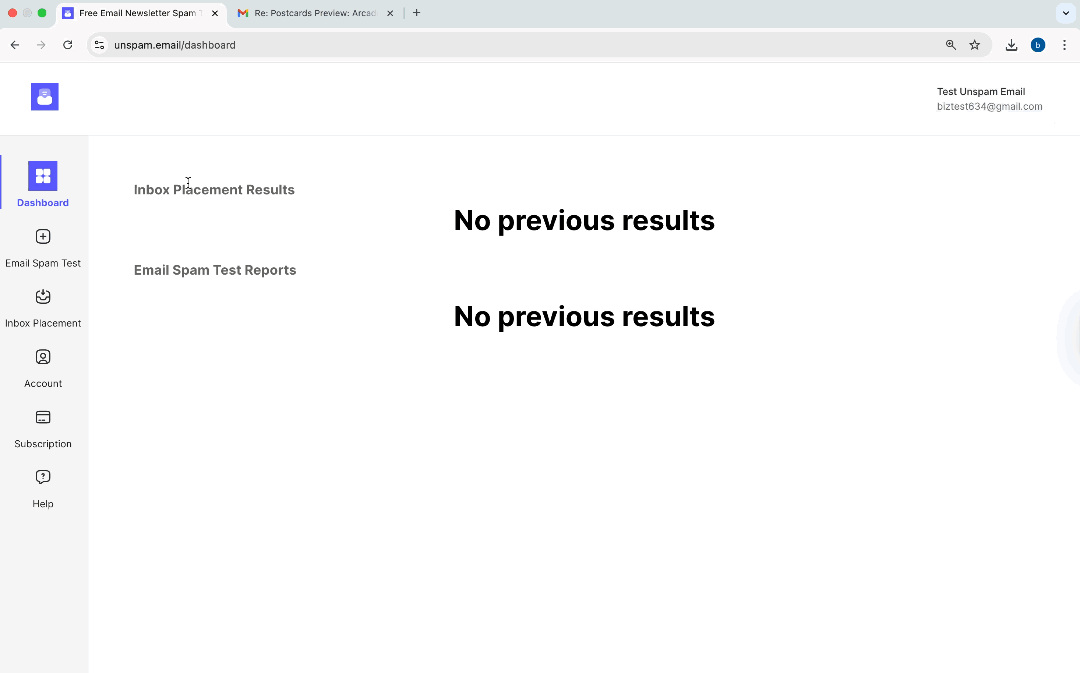 Email Spam Test