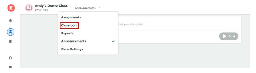Dropdown menu with