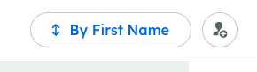 Sorting button showing