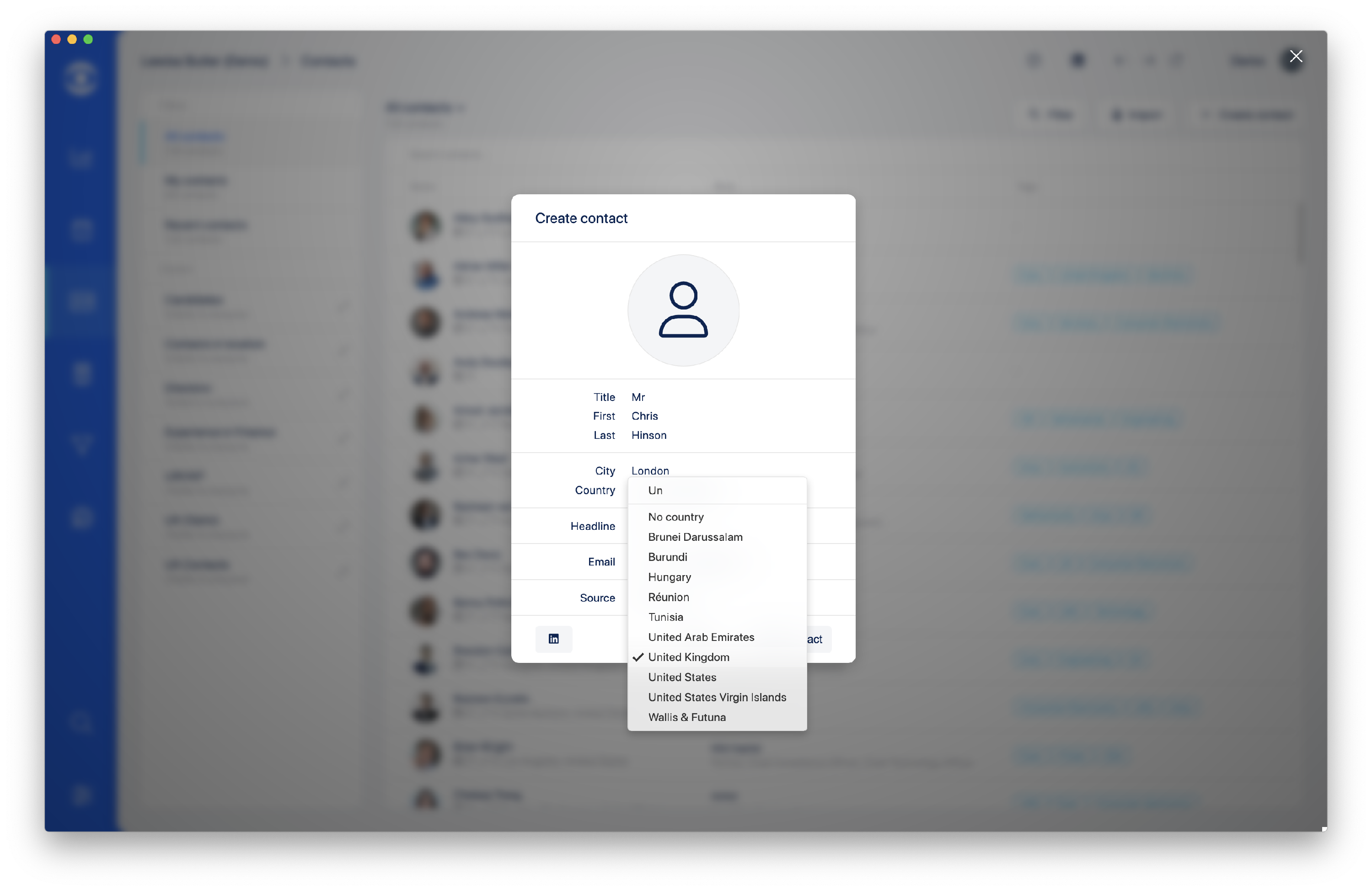1.38.4 country drop down