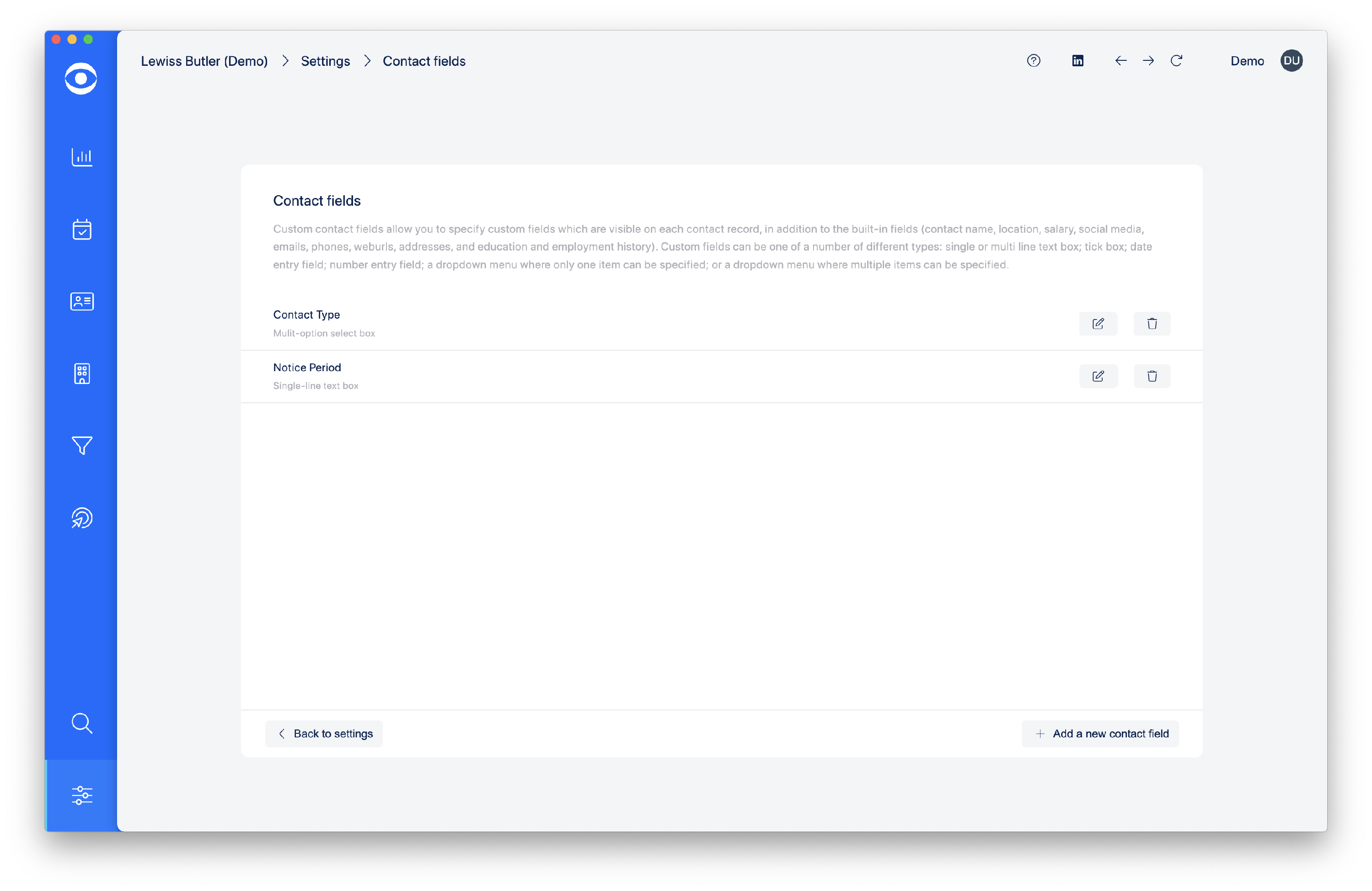 3.5.4 contact field page