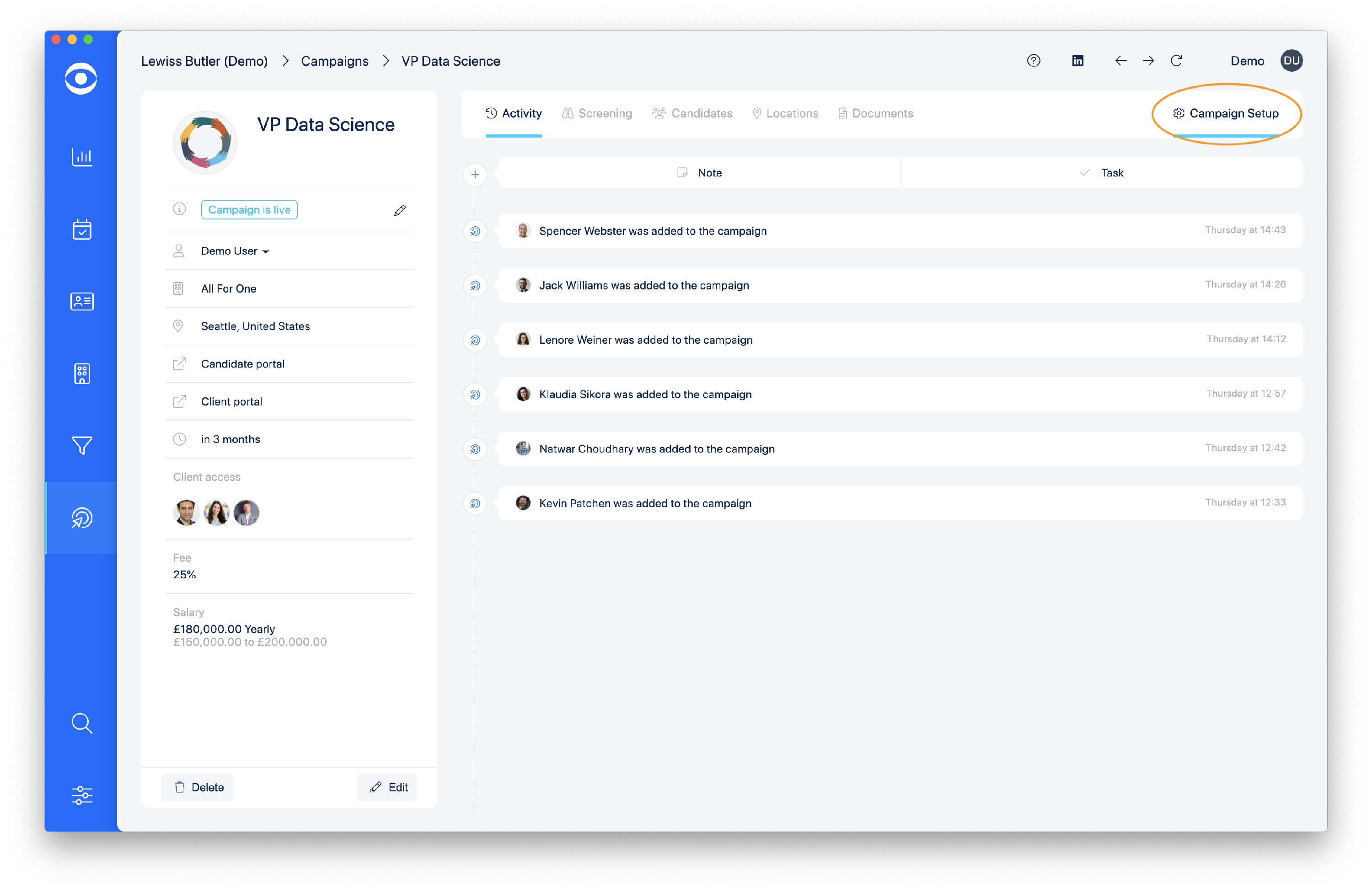 8.2.1 campaign set up