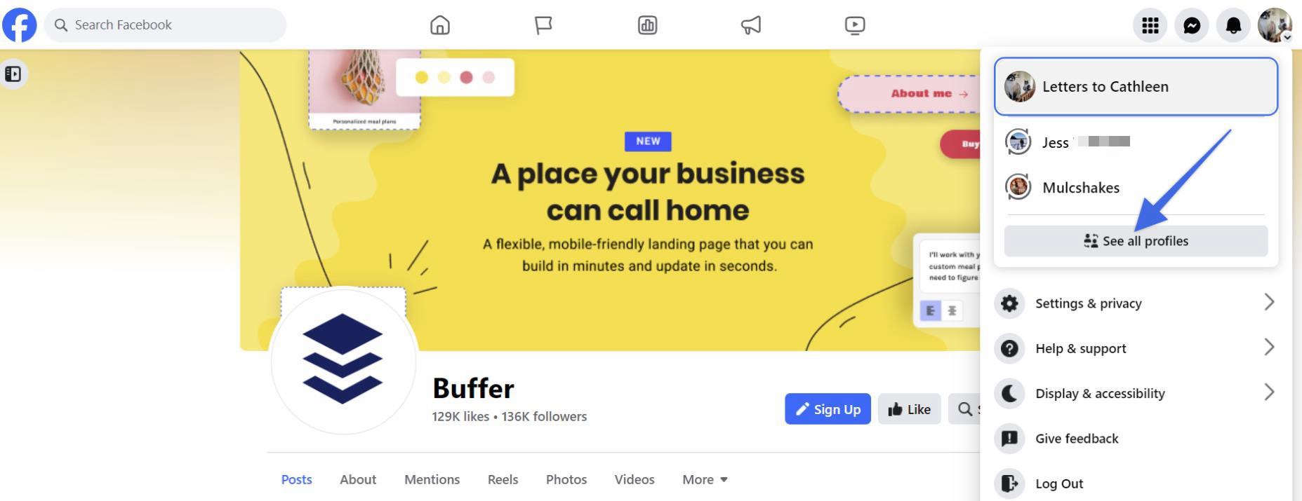 Facebook - see all profiles