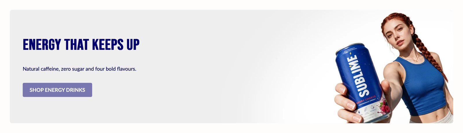 Media banner section in the Sublime theme