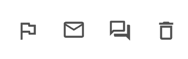 Client chat action icons