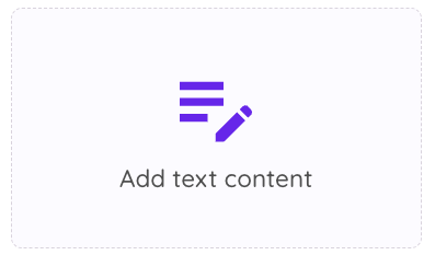 Add text content