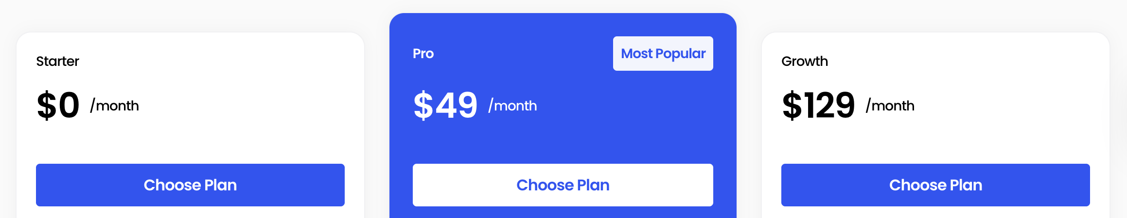 FeedbackRobot Plans & Billing page highlighting current plan, upgrade buttons, and add-on options.