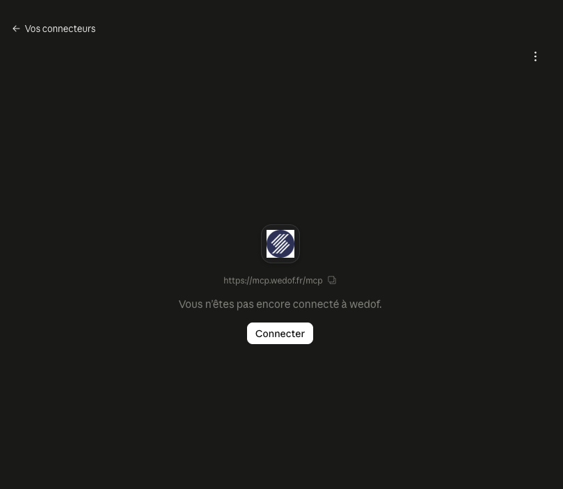 Connecteur CertiPlace non connecté dans Claude
