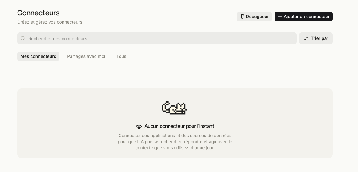 Page Connecteurs de Mistral Vibe
