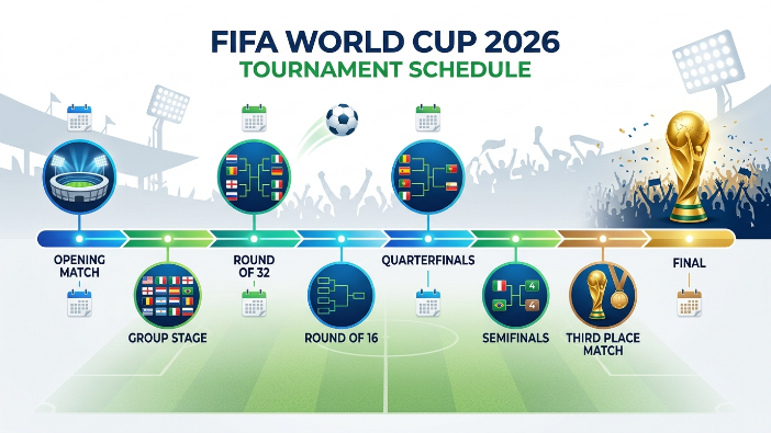 FIFA World Cup 2026 tournament schedule timeline