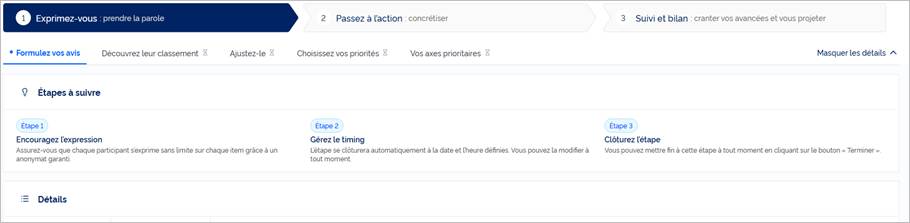 Vue manager – Formulez vos avis