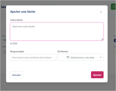 Ajouter une tâche