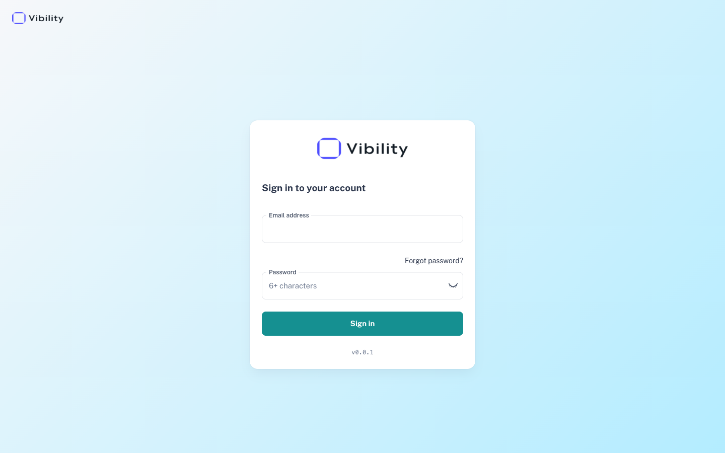 The sign-in page with the Forgot password? link above the Password field