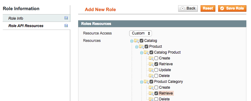 Assign Role Resources