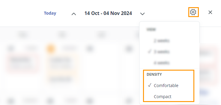 crm calendar settings