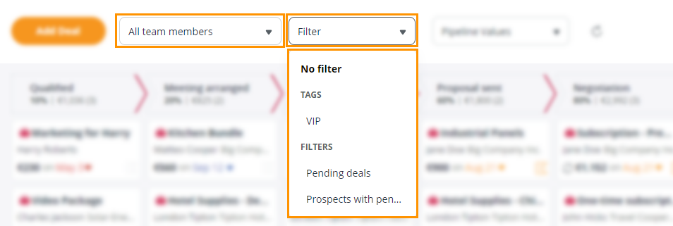 Pipeline l Predefined Filters